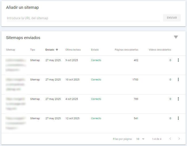 Enviar sitemap a Search Console