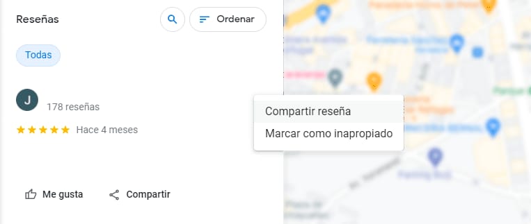 Como pedir revisión en Google maps